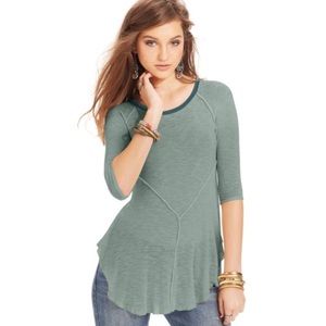 Free People Weekends Layering Top - Teal